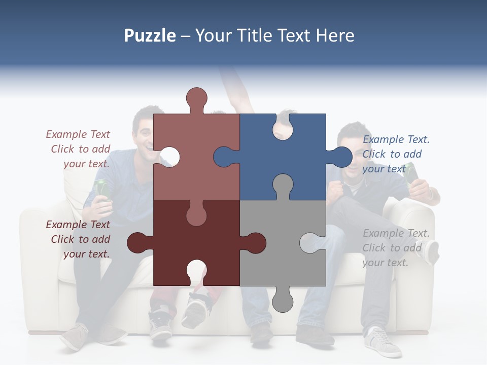 Smile Caucasian Joy PowerPoint Template