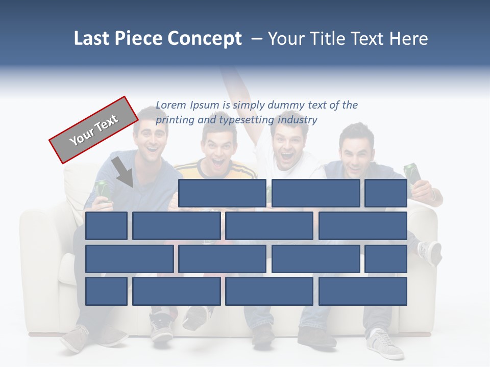 Smile Caucasian Joy PowerPoint Template