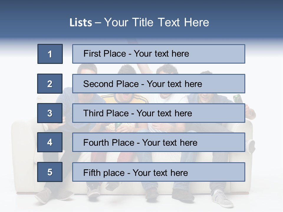 Smile Caucasian Joy PowerPoint Template