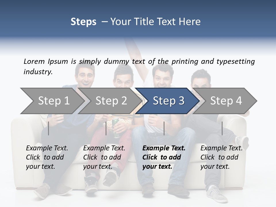 Smile Caucasian Joy PowerPoint Template