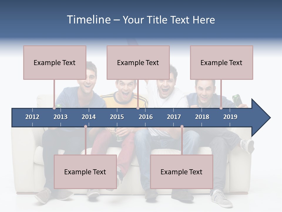 Smile Caucasian Joy PowerPoint Template