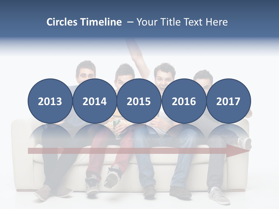 Smile Caucasian Joy PowerPoint Template