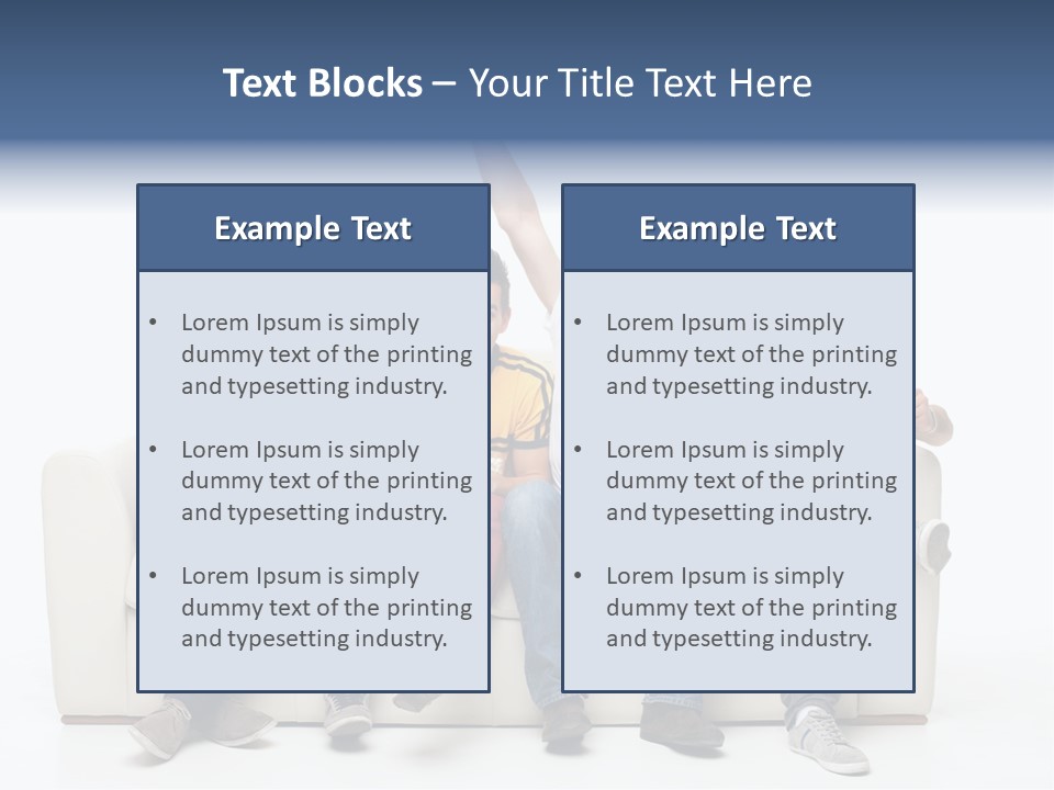 Smile Caucasian Joy PowerPoint Template