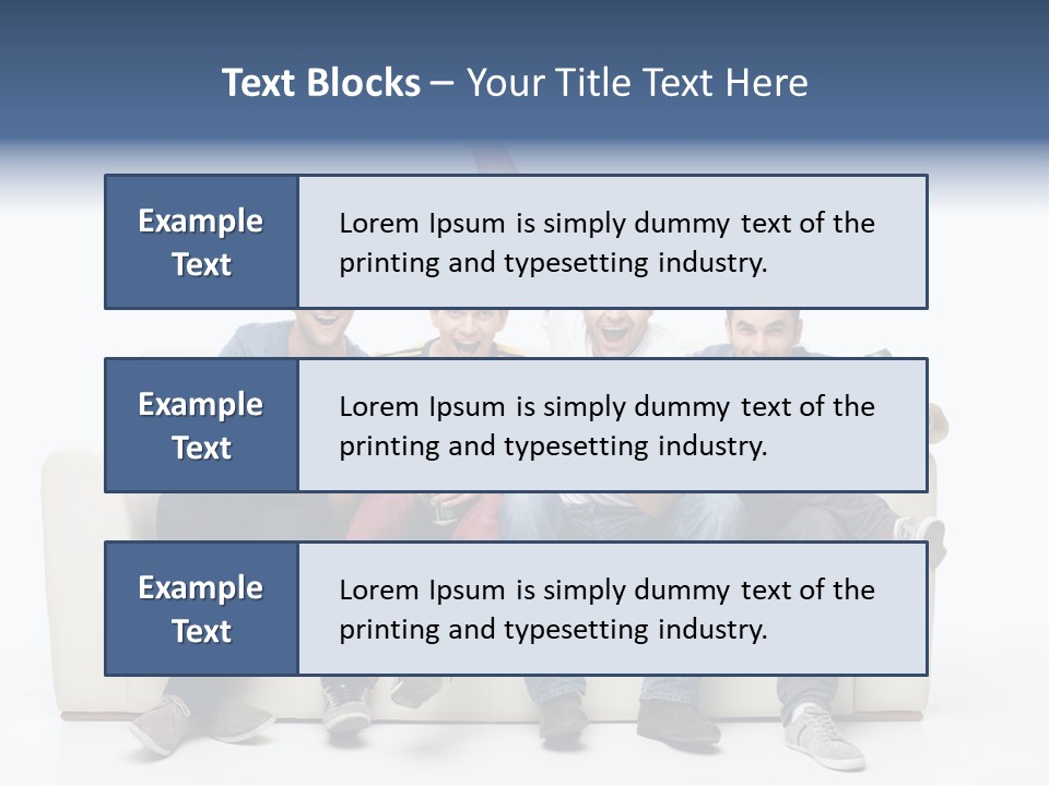 Smile Caucasian Joy PowerPoint Template