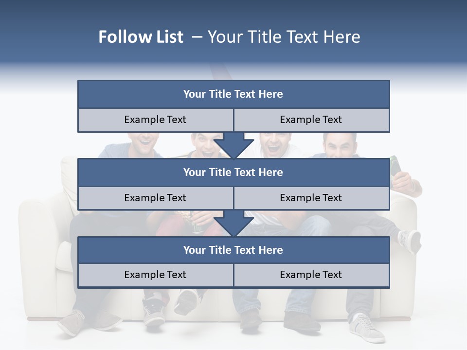 Smile Caucasian Joy PowerPoint Template