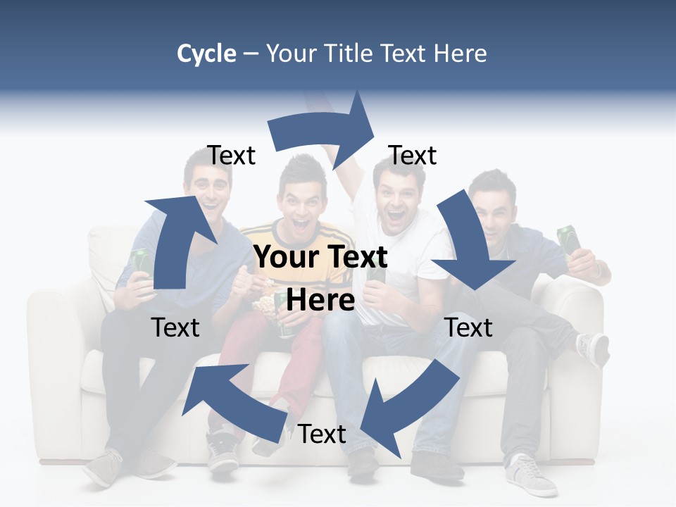 Smile Caucasian Joy PowerPoint Template