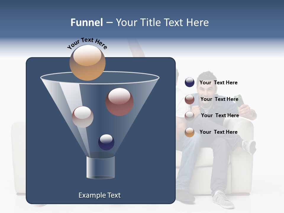 Smile Caucasian Joy PowerPoint Template