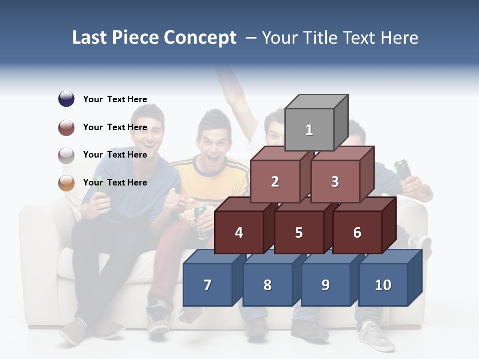 Smile Caucasian Joy PowerPoint Template