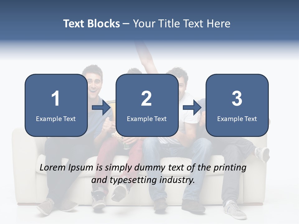 Smile Caucasian Joy PowerPoint Template