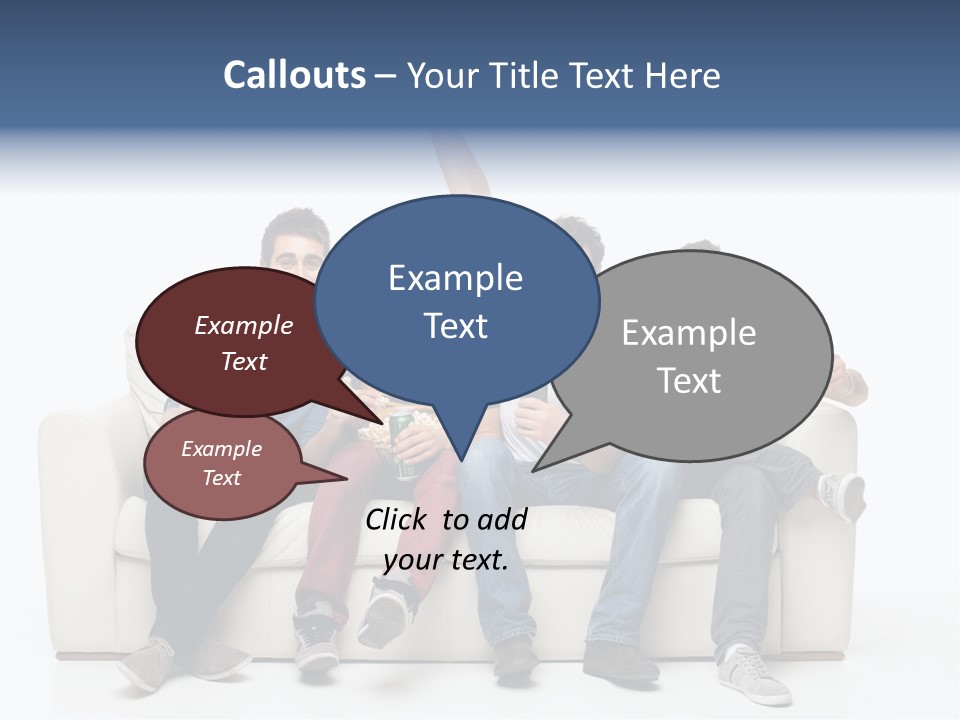 Smile Caucasian Joy PowerPoint Template