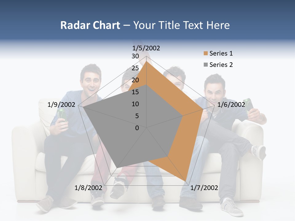 Smile Caucasian Joy PowerPoint Template