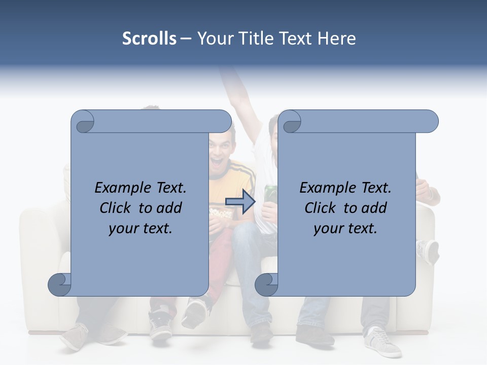 Smile Caucasian Joy PowerPoint Template