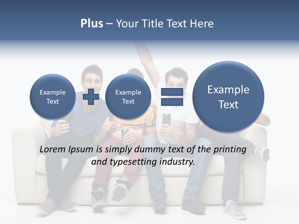 Smile Caucasian Joy PowerPoint Template