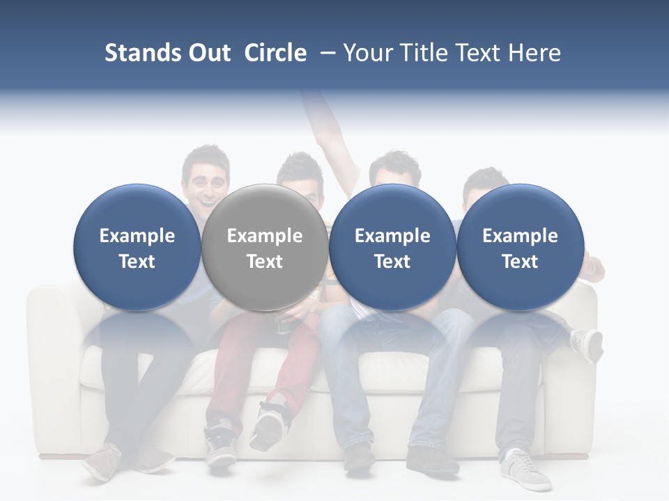 Smile Caucasian Joy PowerPoint Template