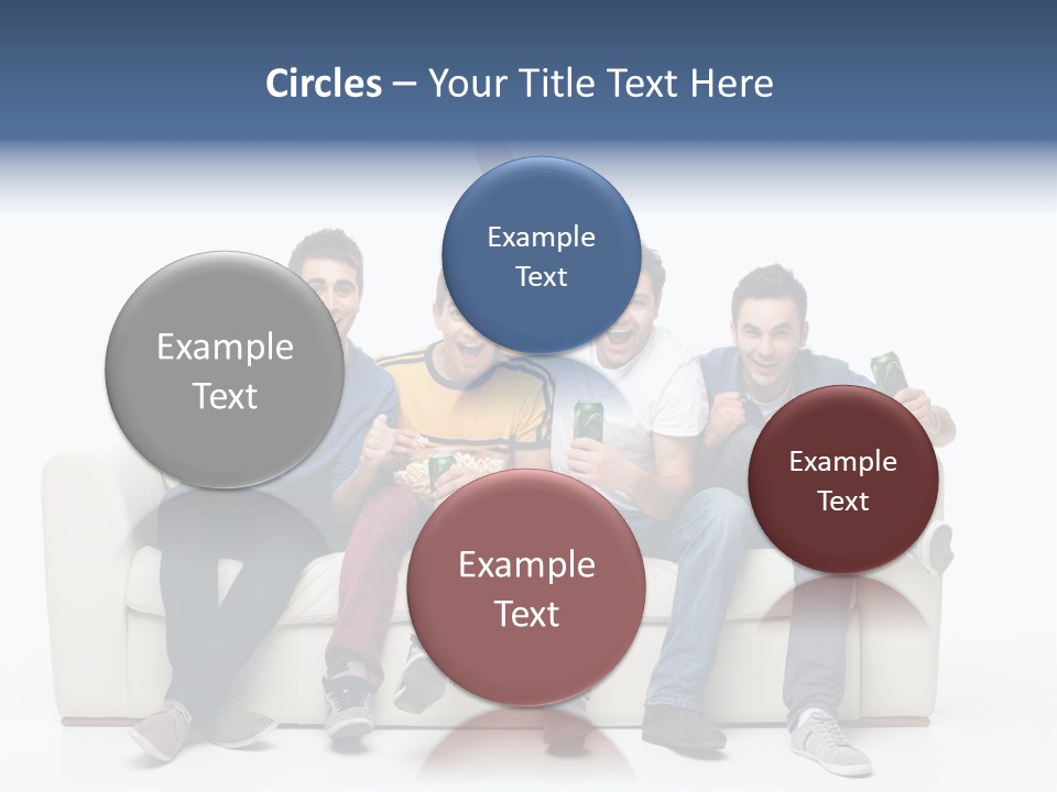 Smile Caucasian Joy PowerPoint Template