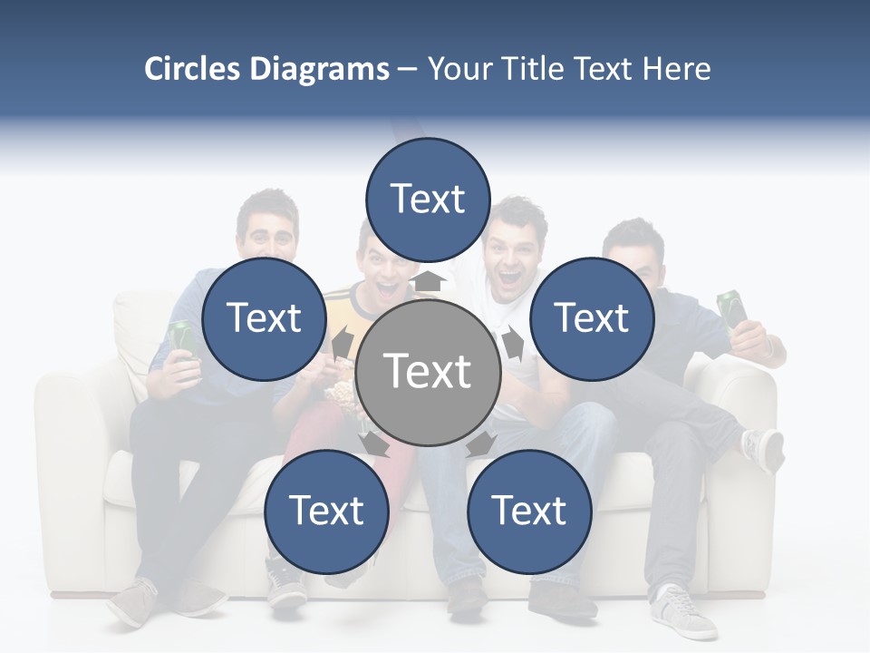 Smile Caucasian Joy PowerPoint Template