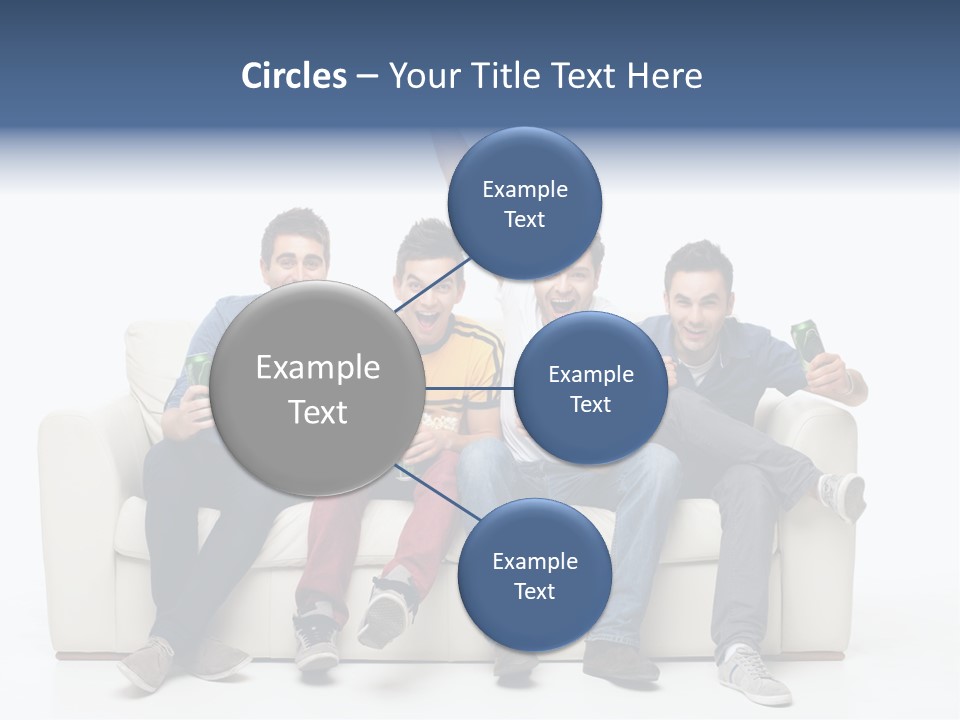 Smile Caucasian Joy PowerPoint Template