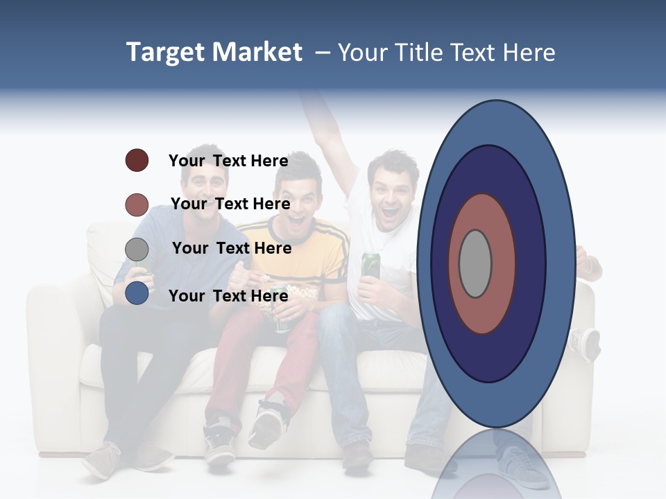 Smile Caucasian Joy PowerPoint Template