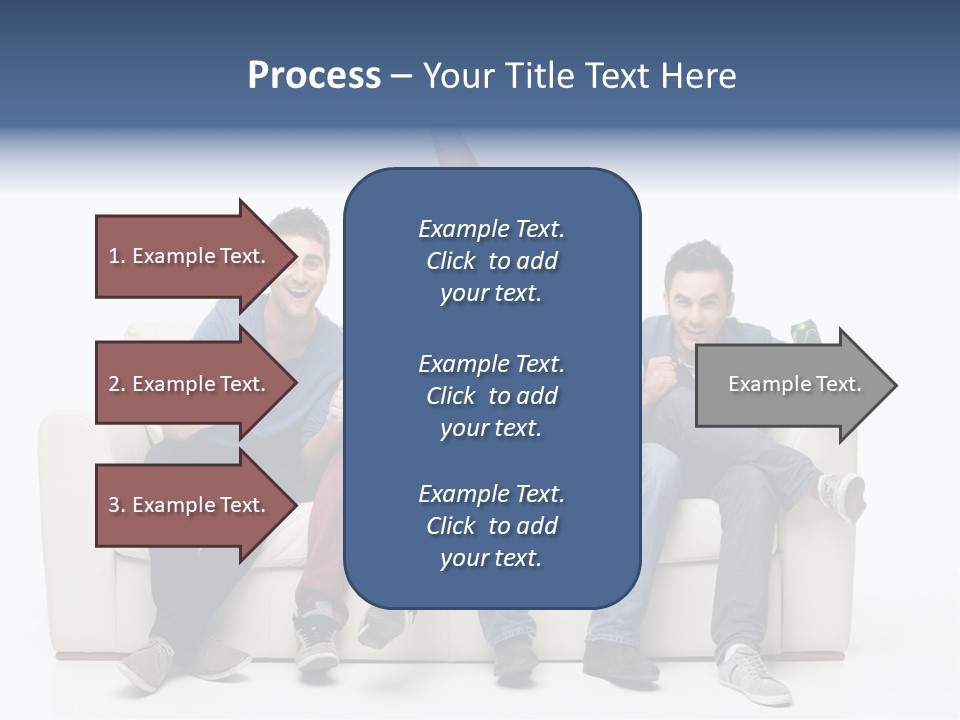 Smile Caucasian Joy PowerPoint Template