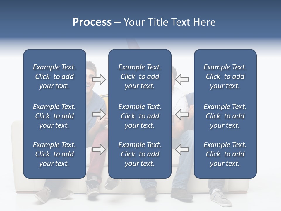 Smile Caucasian Joy PowerPoint Template
