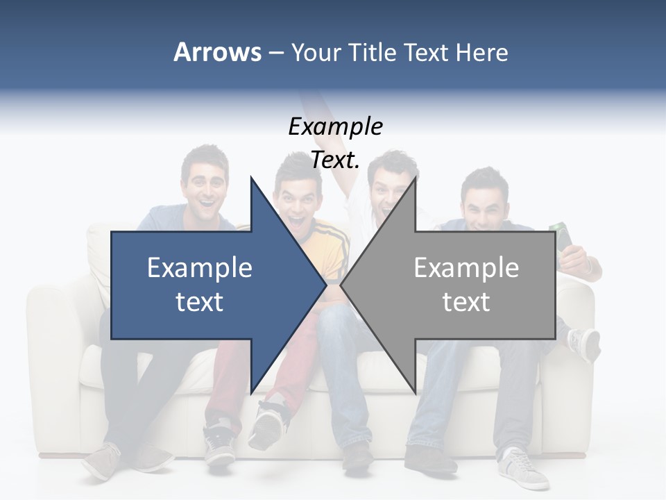 Smile Caucasian Joy PowerPoint Template