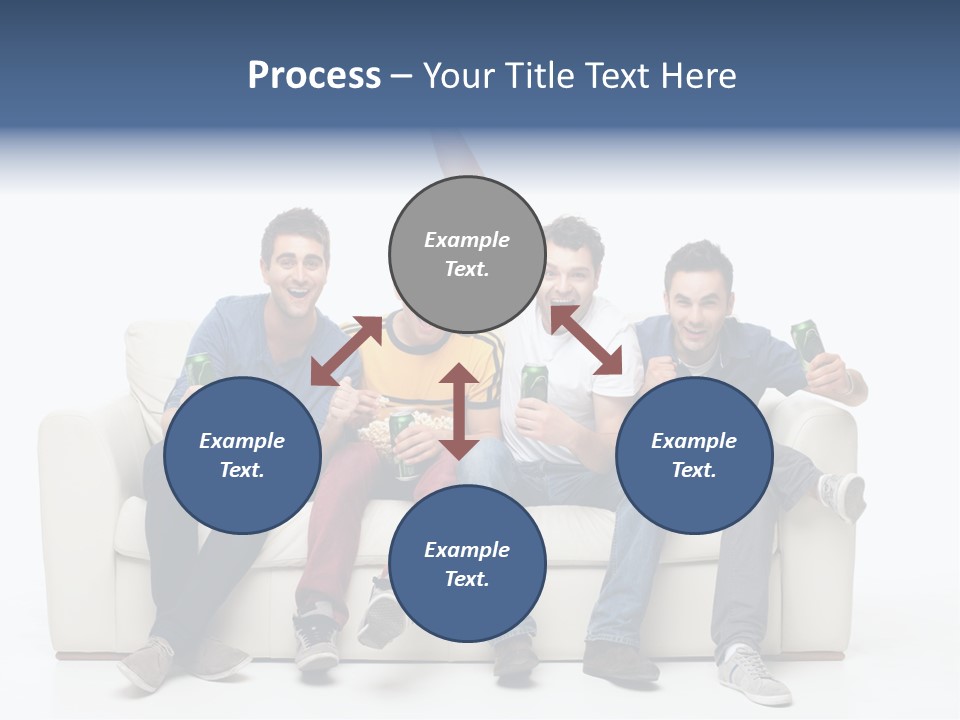 Smile Caucasian Joy PowerPoint Template