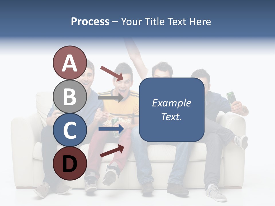 Smile Caucasian Joy PowerPoint Template