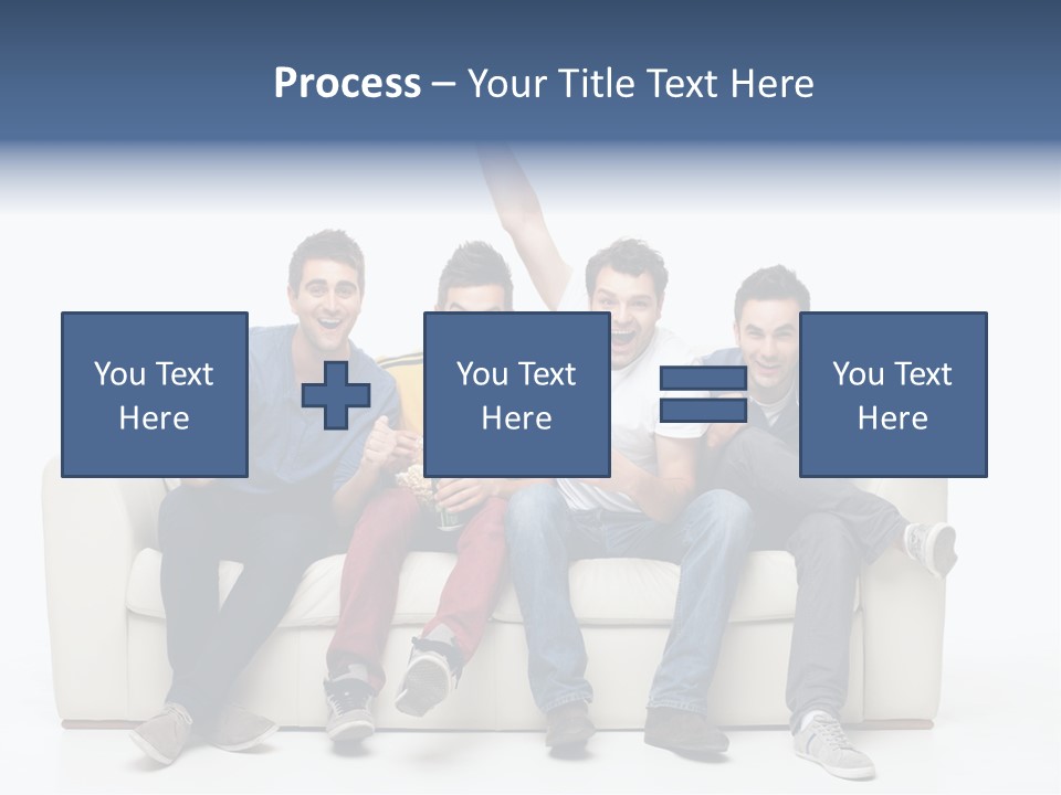 Smile Caucasian Joy PowerPoint Template
