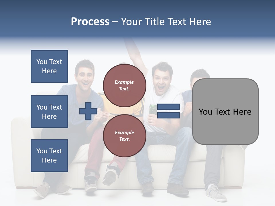 Smile Caucasian Joy PowerPoint Template