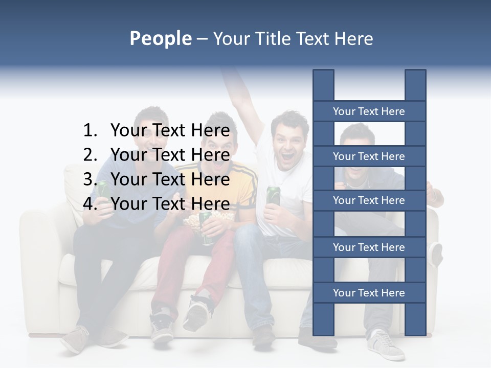 Smile Caucasian Joy PowerPoint Template
