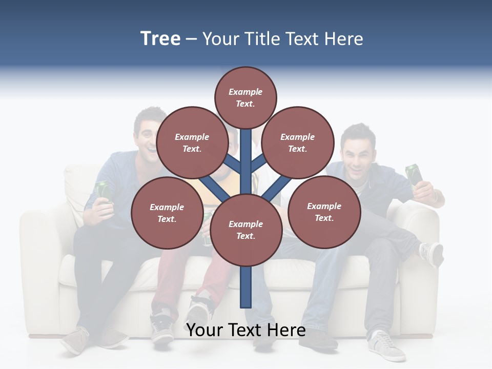 Smile Caucasian Joy PowerPoint Template