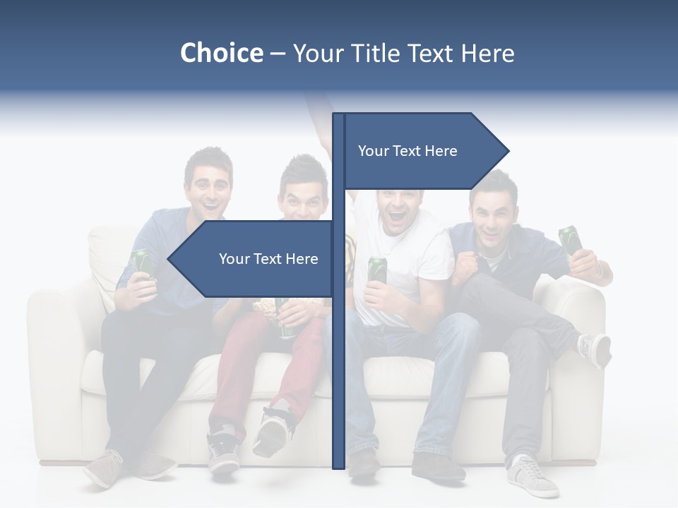 Smile Caucasian Joy PowerPoint Template