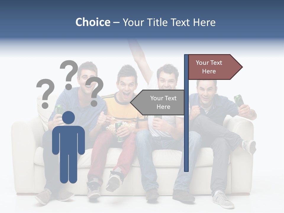 Smile Caucasian Joy PowerPoint Template