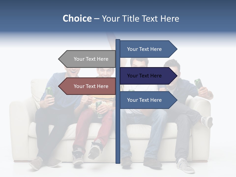 Smile Caucasian Joy PowerPoint Template