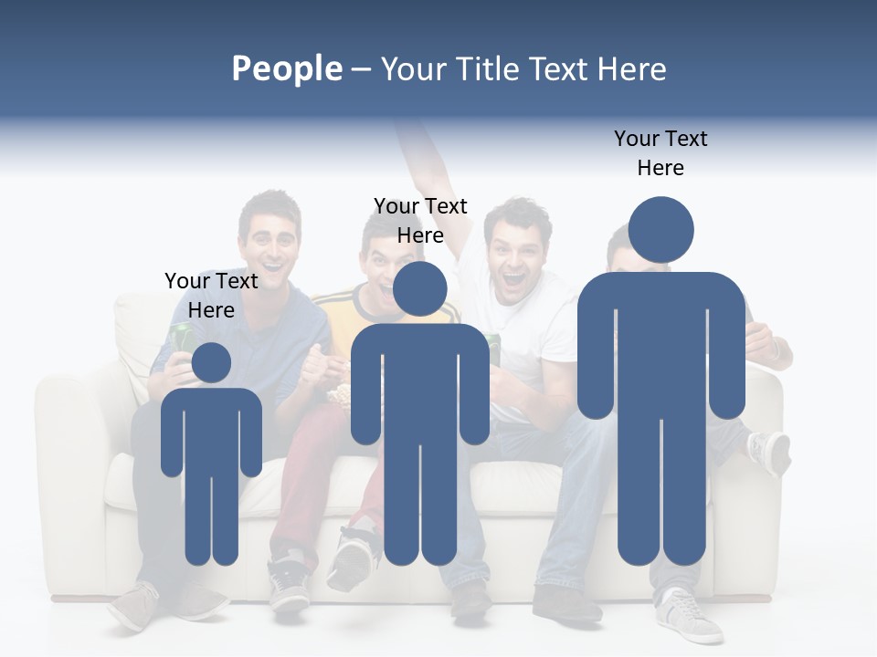 Smile Caucasian Joy PowerPoint Template