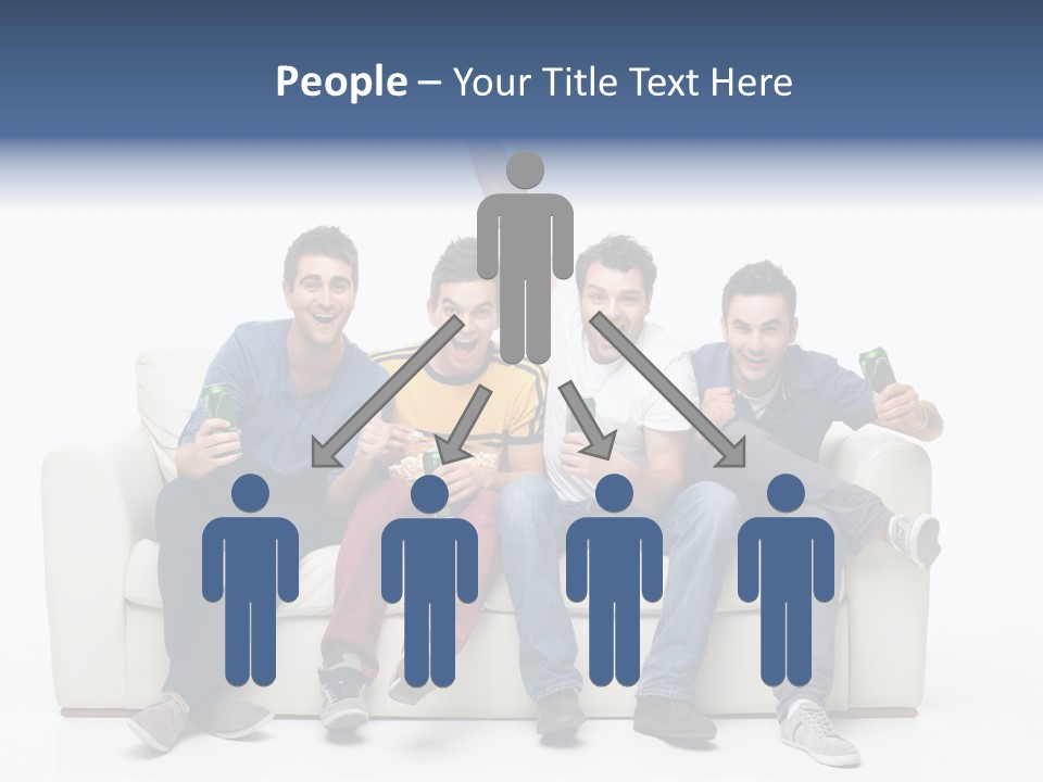 Smile Caucasian Joy PowerPoint Template