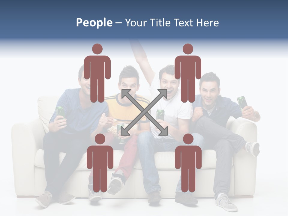 Smile Caucasian Joy PowerPoint Template