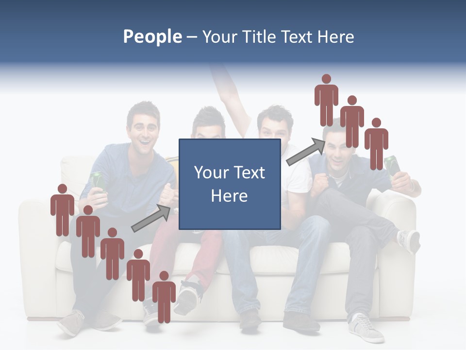 Smile Caucasian Joy PowerPoint Template