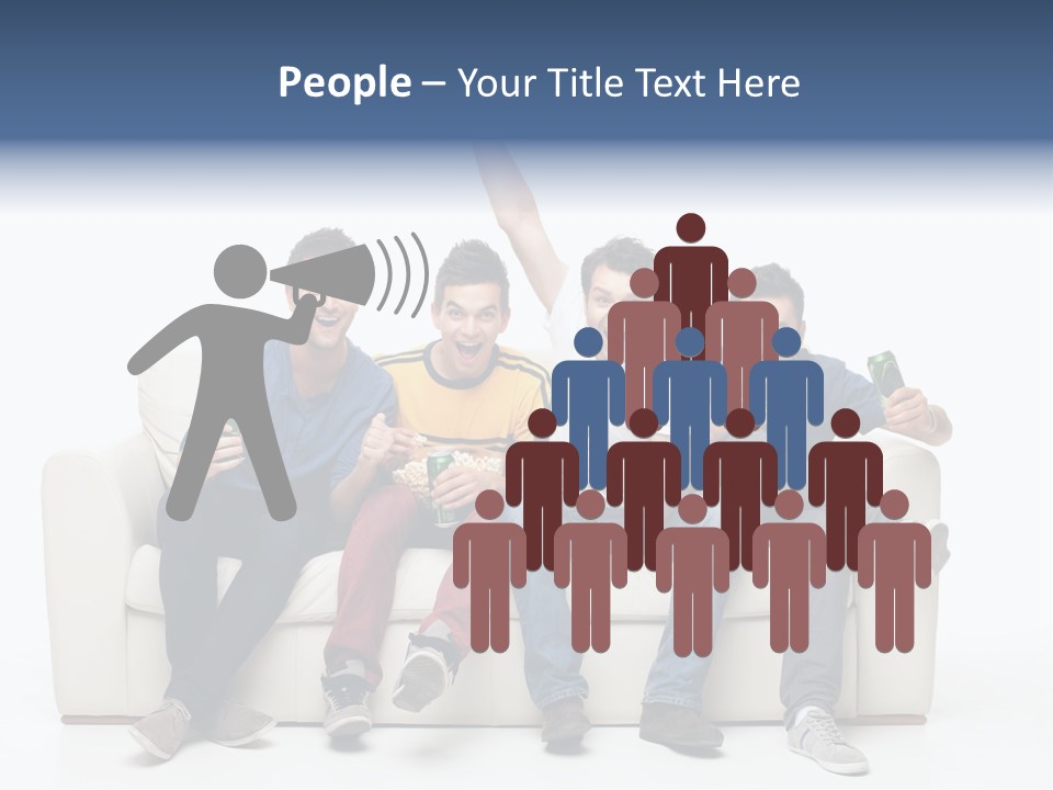 Smile Caucasian Joy PowerPoint Template