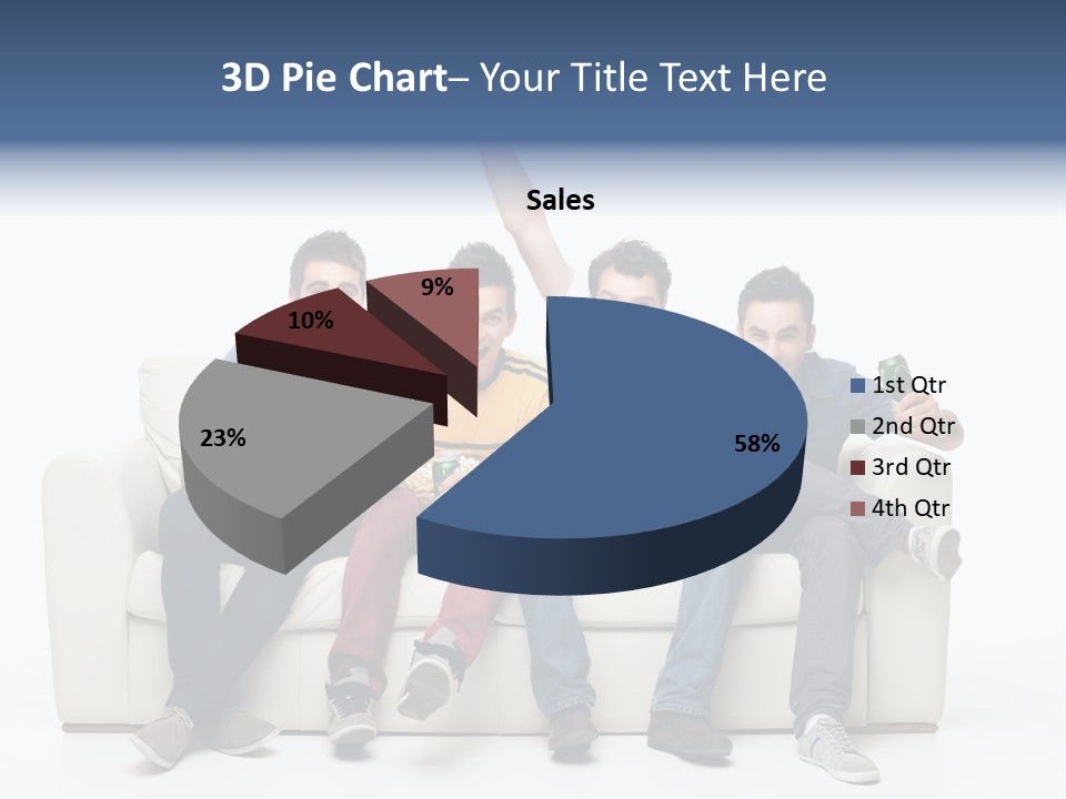 Smile Caucasian Joy PowerPoint Template