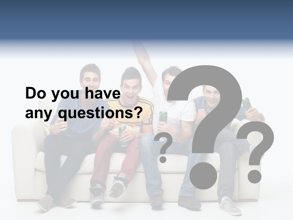 Smile Caucasian Joy PowerPoint Template