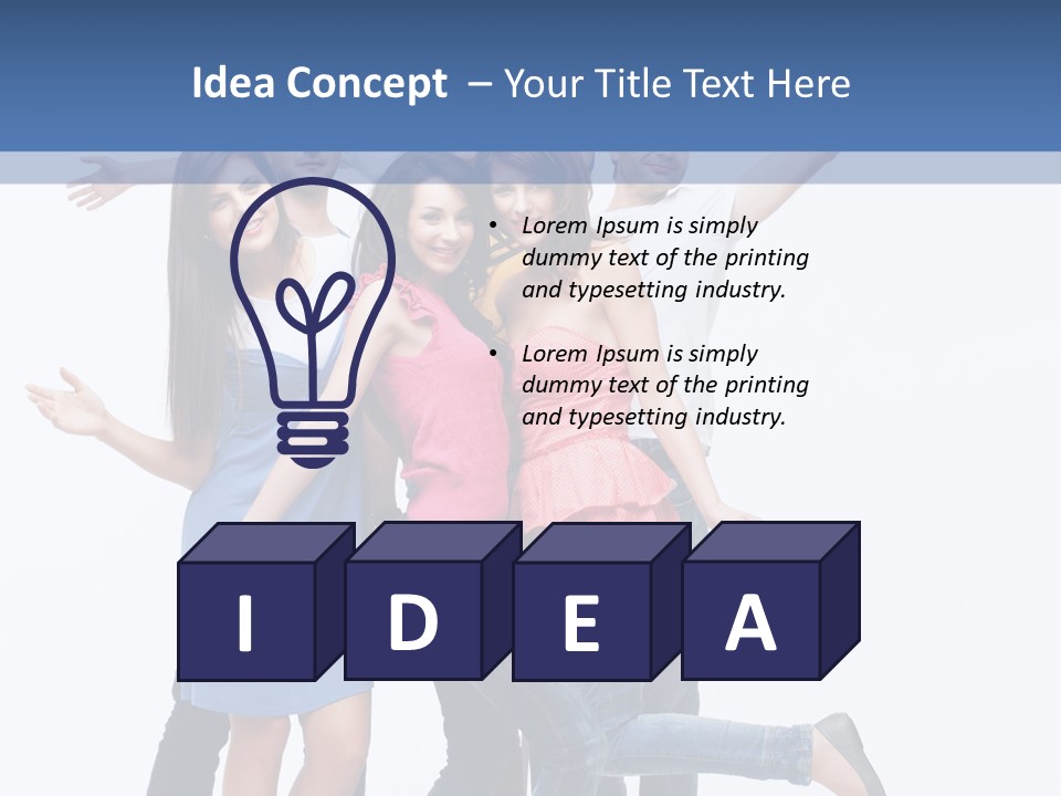 Vertical Young Shot PowerPoint Template
