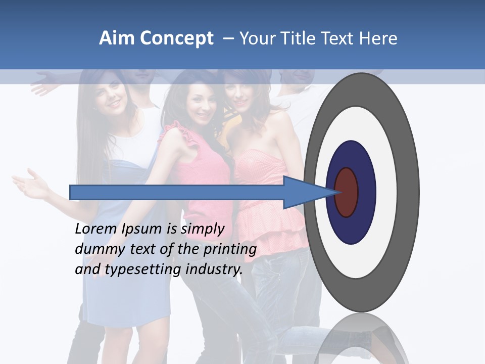 Vertical Young Shot PowerPoint Template