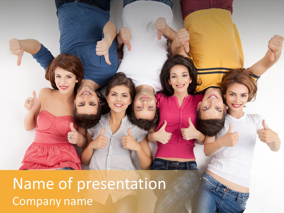 Having Shot Studio Caucasian PowerPoint Template