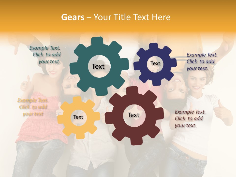 Having Shot Studio Caucasian PowerPoint Template