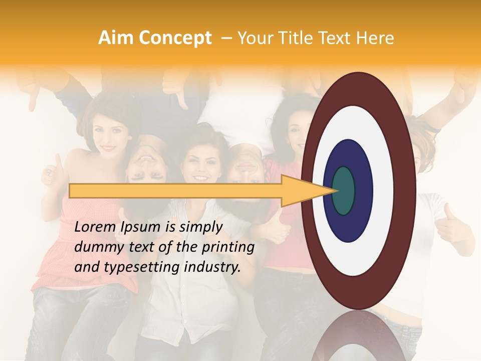 Having Shot Studio Caucasian PowerPoint Template