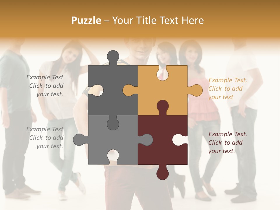 Handsome Advertising Team PowerPoint Template