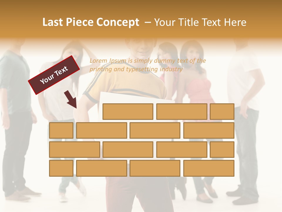 Handsome Advertising Team PowerPoint Template