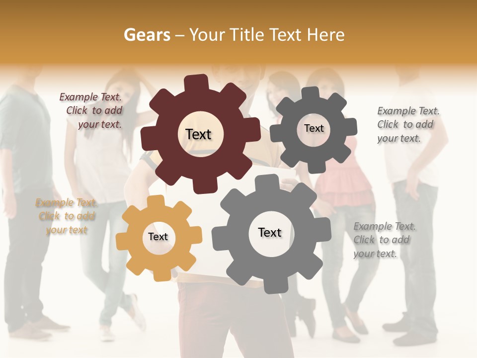 Handsome Advertising Team PowerPoint Template