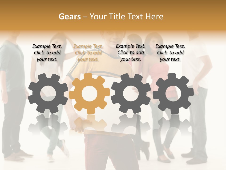 Handsome Advertising Team PowerPoint Template